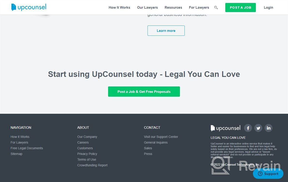 img 1 attached to UpCounsel review by Ron Turner