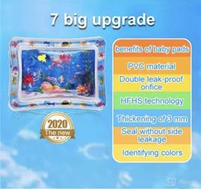 img 2 attached to 🐠 Underwater Fish Play Mat for Kids 3-9: The Ultimate Activity Center for Baby's Stimulation & Growth during Tummy Time