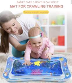 img 1 attached to 🐠 Underwater Fish Play Mat for Kids 3-9: The Ultimate Activity Center for Baby's Stimulation & Growth during Tummy Time