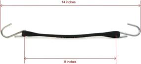 img 2 attached to 🔗 The ROP Shop (Pack of 2) - Heavy Duty 9" Rubber Tarp Straps with S-Hooks for Stiff Tie-Downs