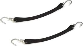 img 4 attached to 🔗 The ROP Shop (Pack of 2) - Heavy Duty 9" Rubber Tarp Straps with S-Hooks for Stiff Tie-Downs