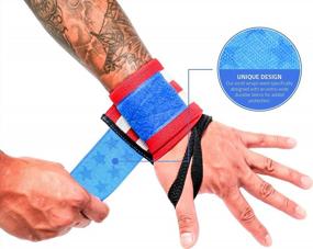 img 2 attached to Premium Wrist Straps For Gym, Powerlifting & Bodybuilding: RIMSports American Flag Wrist Wraps - Best Weightlifting Wrap For Women & Men!
