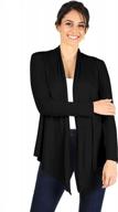women's reg & plus size lightweight long sleeve open front cardigan by simlu logo