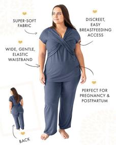 img 3 attached to Kindred Bravely Maternity Nursing Sleepwear Women's Clothing : Lingerie, Sleep & Lounge