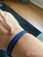 img 1 attached to Thin Blue Line Law Enforcement Bracelet - Perfect Gift for Police Officer review by Albert Dorsett
