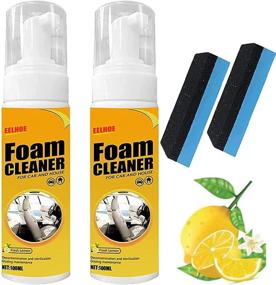 img 3 attached to 🍋 2PCS Multi-surface Foam Cleaner Spray - Lemon Flavored, for Kitchen, Bathroom, Car and House - 100ML Each