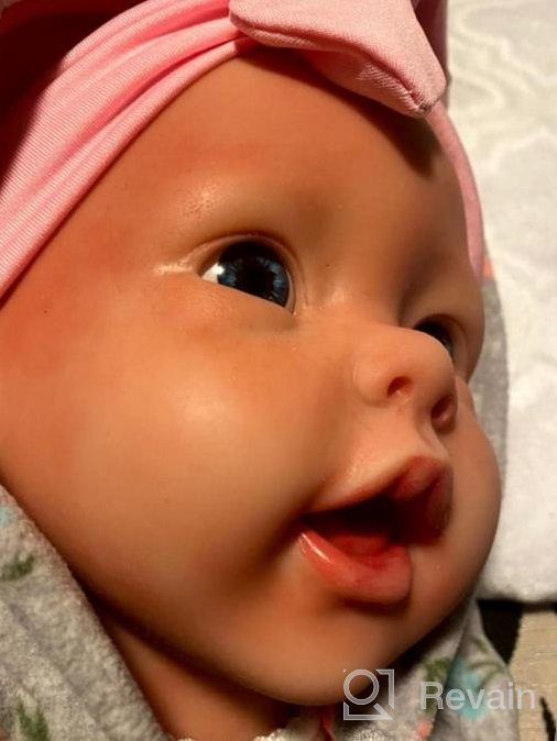 img 1 attached to 15 Inch IVITA Full Body Silicone Reborn Baby Doll Boy - Not Vinyl Material, Realistic Newborn Baby Doll review by Robert Grimm