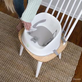 img 3 attached to Ingenuity Simplicity Seat Easy-Clean Baby Booster Feeding Chair - Oat