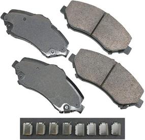 img 1 attached to Akebono Brake Pad Set (ACT1273) 🔵 - Exceptional Performance and Durability in Grey