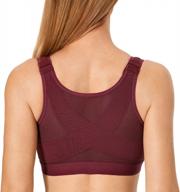 improve posture and comfort with delimira's front closure full coverage bra logo