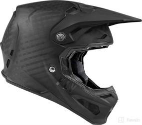 img 2 attached to Optimized for Search: Fly Racing Formula Carbon Matte Black Carbon Helmet, Medium Size