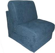 fun furnishings chair pillow denim kids' furniture, decor & storage logo