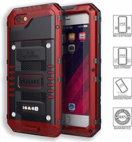 img 4 attached to IPhone6S Metal Case Waterproof Diving Protection Cover Dustproof Shockproof Outdoor Sports Special Mobile Phone Case Strong And Sturdy For Iphone6S&6 (Red, Iphone6/6S)