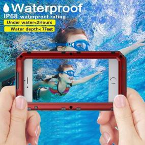 img 3 attached to IPhone6S Metal Case Waterproof Diving Protection Cover Dustproof Shockproof Outdoor Sports Special Mobile Phone Case Strong And Sturdy For Iphone6S&6 (Red, Iphone6/6S)