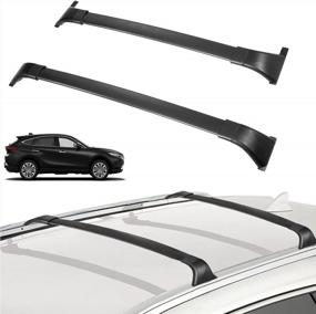 img 4 attached to ALAVENTE Roof Rack Crossbar Compatible With Toyota Venza Limited 2021-2022 - 110Lbs Rooftop Aluminum Cargo Carrier Bar For Canoe Kayak Bike
