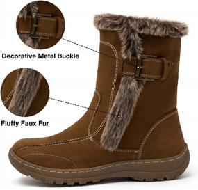 img 2 attached to Warm Fur-Lined Women'S Snow Boots - Ankle Height, Perfect For Outdoor Winter Activities