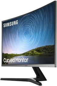 img 1 attached to Enhance Your Viewing Experience with Samsung 27 Inch Frameless Monitor 🖥️ LC27R500FHNXZA - Curved, Full HD Display, Blue Light Filter & Wall Mountable