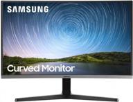 enhance your viewing experience with samsung 27 inch frameless monitor 🖥️ lc27r500fhnxza - curved, full hd display, blue light filter & wall mountable logo