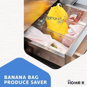 img 3 attached to 🍌 HOME-X Banana Bag: Preserve Freshness for Fruit and Vegetable Storage - Reusable Produce Bag Perfect for Your Kitchen