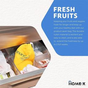 img 2 attached to 🍌 HOME-X Banana Bag: Preserve Freshness for Fruit and Vegetable Storage - Reusable Produce Bag Perfect for Your Kitchen