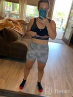 img 1 attached to High Waisted Yoga Shorts With Pockets For Women - RAYPOSE Print Gym Biker Shorts With Tummy Control For Workouts review by Karen Gonzalez