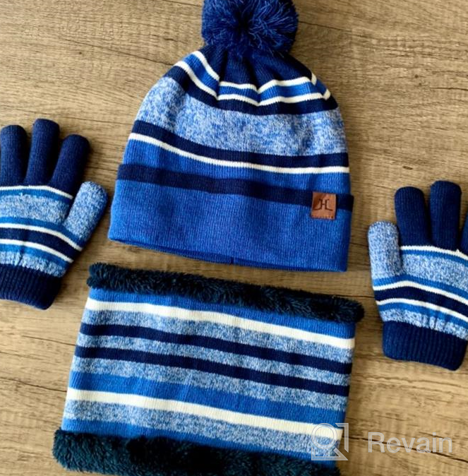 img 1 attached to 🧢 Warm Winter Beanie with Thermal Fleece – Ideal Accessories for Toddler Boys review by Chase Shetler