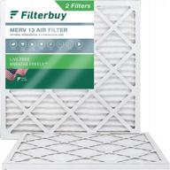 filterbuy 10x10x1 воздушный фильтр merv 13 optimal defense (2 шт.), сменные гофрированные воздушные фильтры для печей переменного тока hvac (фактический размер: 9,50 x 9,50 x 0,75 дюйма) логотип