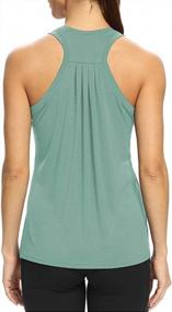 img 4 attached to Loose Fit Racerback Tank Tops By Bestisun - Ideal Workout Tops For Women - Perfect For Yoga, Running, Dancing & More