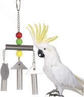 🔔 keersi stainless steel bells toy: sweet sound for bird parrot macaw african greys amazon eclectus cockatoo budgie parakeet cockatiels conure lovebird finch canary cage logo