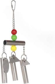 img 2 attached to 🔔 Keersi Stainless Steel Bells Toy: Sweet Sound for Bird Parrot Macaw African Greys Amazon Eclectus Cockatoo Budgie Parakeet Cockatiels Conure Lovebird Finch Canary Cage