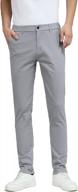 stylish and comfortable plaid&plain men's skinny stretchy khaki pants - colored slim fit slacks for the fashionable man логотип