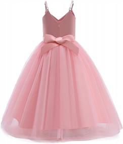 img 2 attached to Stunning Sleeveless Embroidered Princess Dresses For Girls: NNJXD'S Prom Ball Gown Collection
