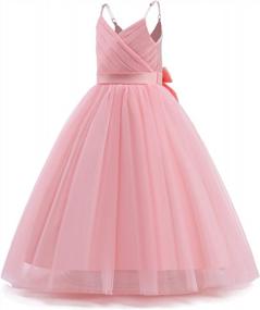 img 3 attached to Stunning Sleeveless Embroidered Princess Dresses For Girls: NNJXD'S Prom Ball Gown Collection