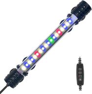 varmhus submersible led aquarium light with timer, auto on/off & dimming, 3 light modes, 4-color led, 10 brightness levels, 3 timed loop options, 18 leds - 7.5'' логотип