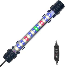 img 4 attached to VARMHUS Submersible LED Aquarium Light with Timer, Auto On/Off & Dimming, 3 Light Modes, 4-Color LED, 10 Brightness Levels, 3 Timed Loop Options, 18 LEDs - 7.5''