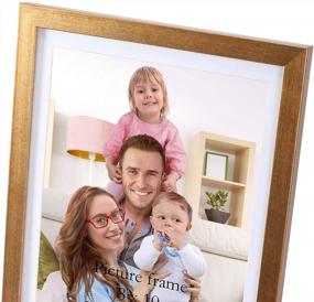 img 3 attached to Antique Gold Picture Frames 8X10 Set Of 4 - Wall/Tabletop Display - Giftgarden