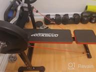 img 1 attached to Boost Your Fitness Routine: OppsDecor Adjustable Weight Bench With Barbell Rack For Home Gym Strength Training review by Demond Clenney