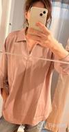 img 1 attached to Women'S Casual Work Blouse With Collared Chiffon Tunic And Cuffed Sleeves - Youtalia review by Dedra Block