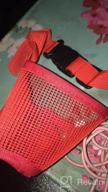 img 1 attached to Breathable Nylon Mesh Dog Muzzle With Adjustable Straps - Quick Fit Pet Mouth Cover To Stop Biting, Screaming & Accidental Eating (XXL, Pink) By YAODHAOD review by Reginald Truitt