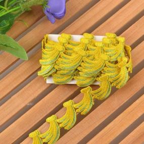 img 2 attached to 3-Yard Designer Banana Lace And Trims For Sewing And Craft Projects By EZthings® - Perfect For Decorating