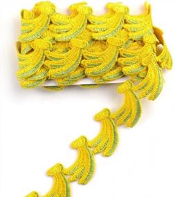 img 3 attached to 3-Yard Designer Banana Lace And Trims For Sewing And Craft Projects By EZthings® - Perfect For Decorating