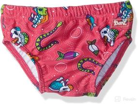 img 2 attached to 👶 Swim Diaper Solid for Baby Girls - UPF 50+ Protection by Baby Banz