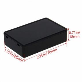 img 3 attached to Fielect 10Pcs Dustproof Electronic Junction Box Plastic Enclosure Project Box For Electronic Projects ABS Black 2.76 X 1.77 X 0.71 Inch