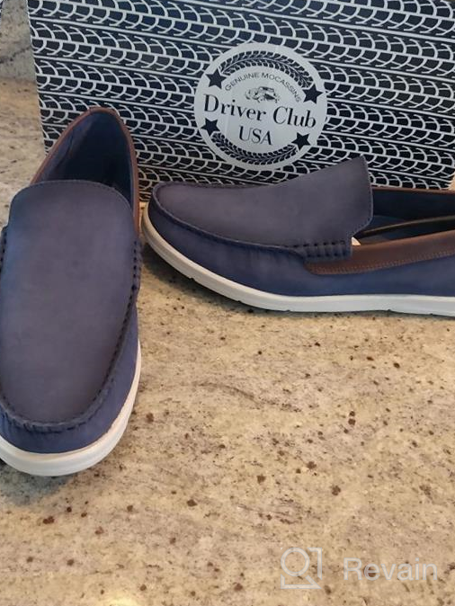 img 1 attached to 💼 Classic Style Meets Comfort: Driver Club USA Leather Venetian Men's Shoes review by James Rogers