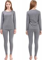 keep warm with fitextreme women's maxheat fleece lined performance long johns thermal underwear logo