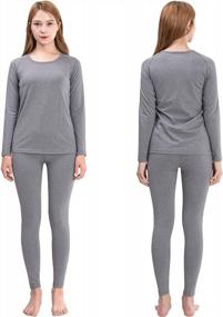 img 4 attached to Keep Warm With FITEXTREME Women'S MAXHEAT Fleece Lined Performance Long Johns Thermal Underwear