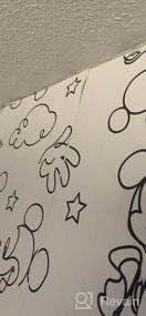 img 5 attached to Peel And Stick Wallpaper RMK11152WP Metallic Silver Mickey Mouse Icons RoomMates