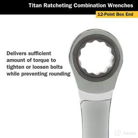 img 1 attached to 🔧 Titan Tools - 9M Ratcheting Combination Wrench (12509)