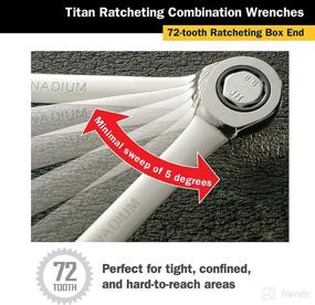 img 2 attached to 🔧 Titan Tools - 9M Ratcheting Combination Wrench (12509)