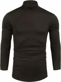 img 3 attached to Men'S Slim Fit Thermal Turtleneck Sweater - Casual Long Sleeve Knitted Pullover For Everyday Wear - Pacinoble